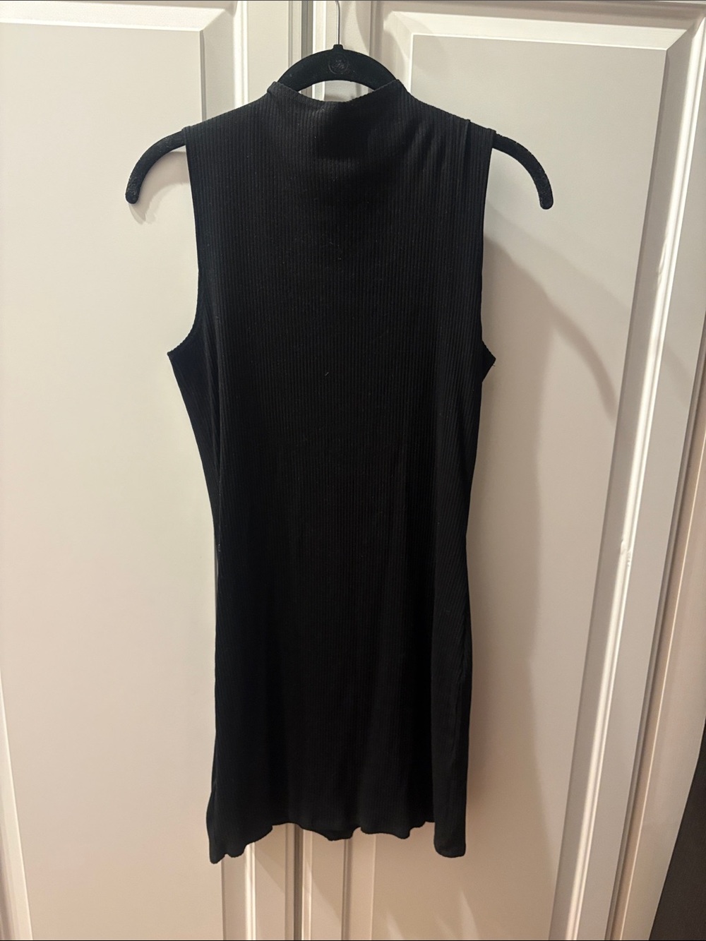 REFORMATION JEANS  Mock Neck Ribbed Tank Dress